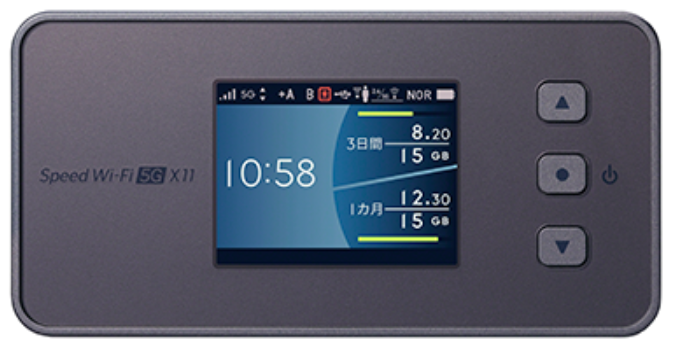 Speed WiFi 5G X11機種