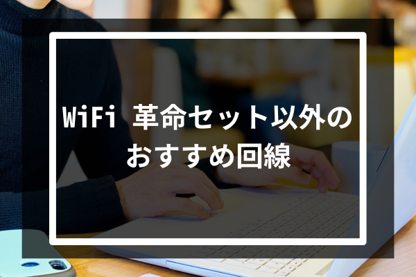 WiFi 革命セット以外のおすすめ回線