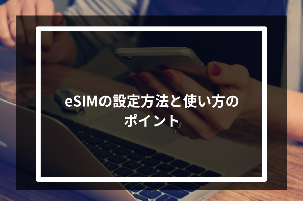 eSIMの設定方法と使い方のポイント